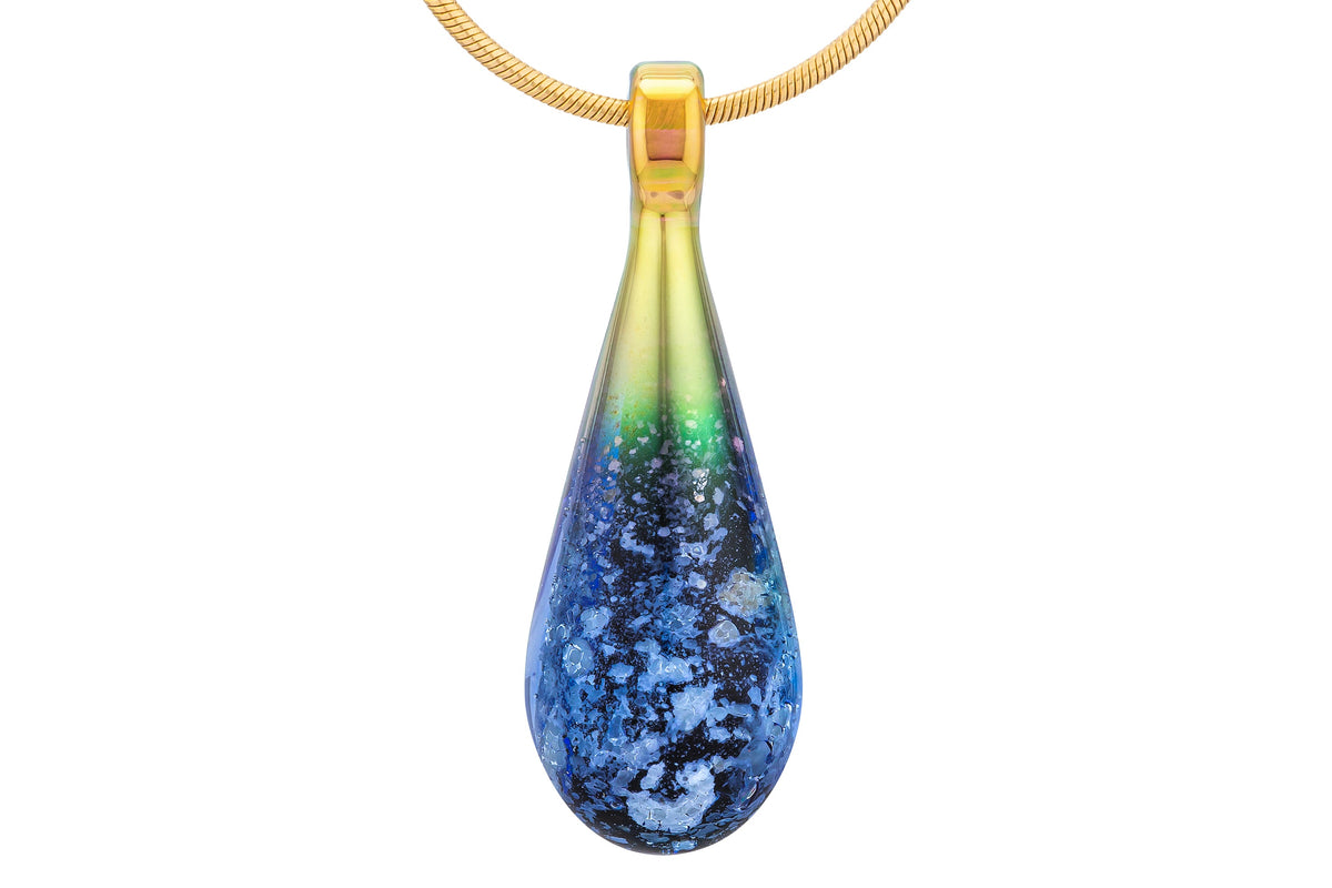 black opal with cremation ash