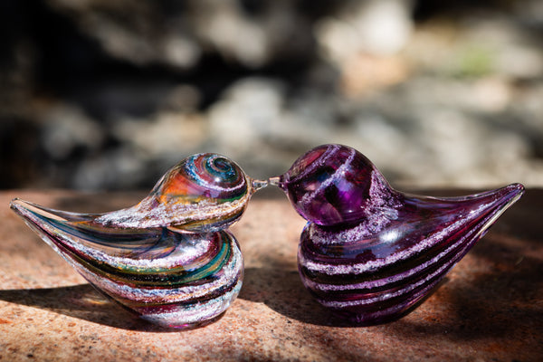 Colorful Bird with Cremation Ash